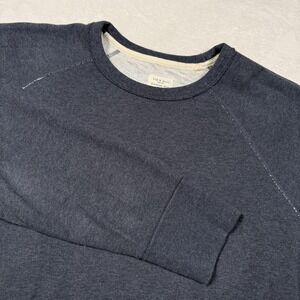 Rag & Bone Sweatshirt Mens Large Blue Standard Issue Crewneck Raglan Pullover